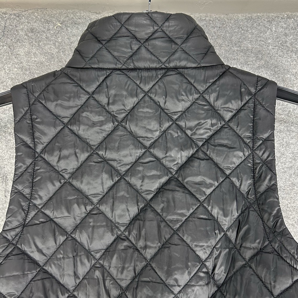 Athleta Whisper Featherless Women's Medium Puffer Vest Full Zip Black Quilted - Picture 10 of 12